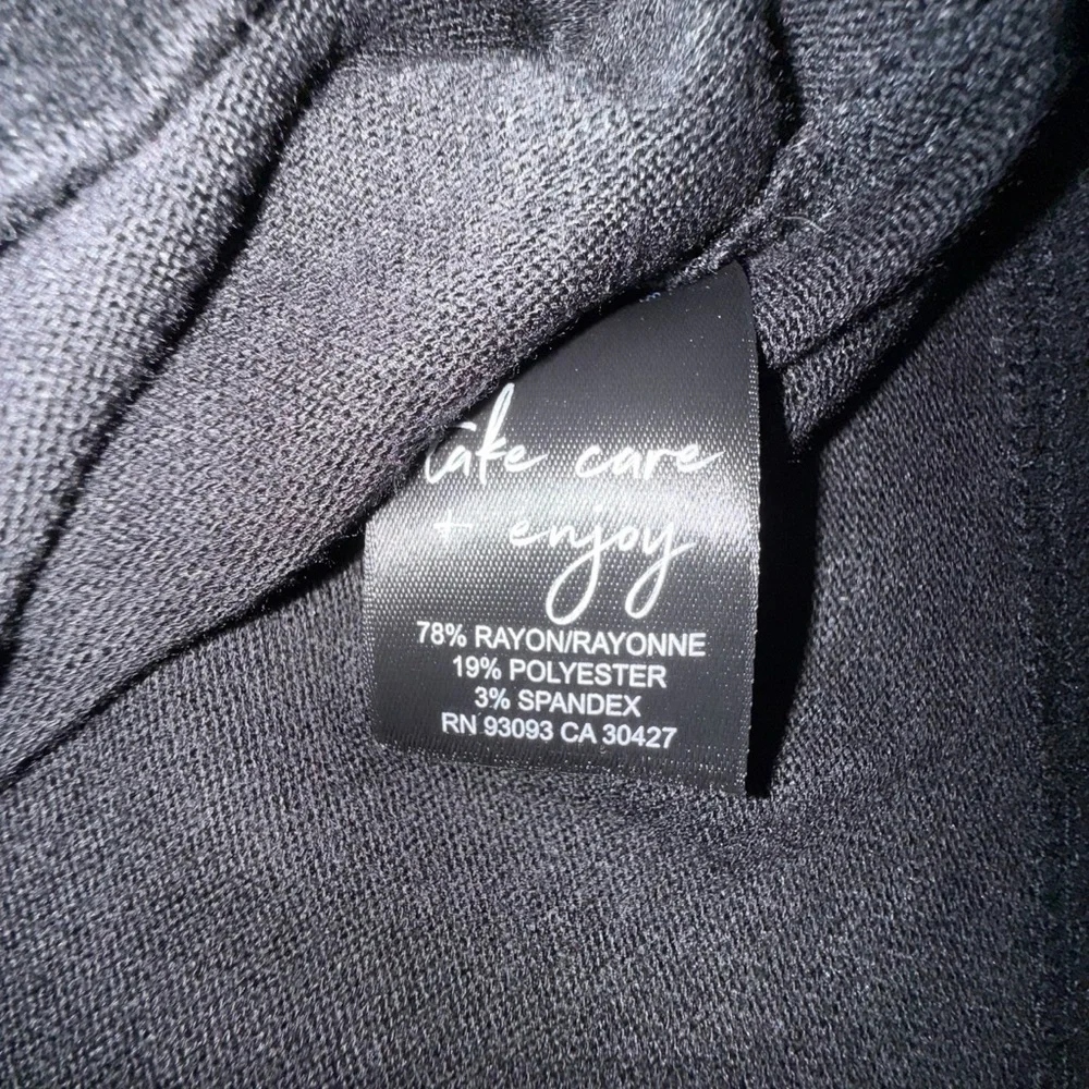 NZT by NIC+ZOE V-Neck Sweet Dreams Long Sleeve Top - XXL Black - Picture 8 of 12